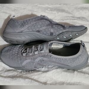 Women's Sketcher's Breathe Easy Fortune Athletic Shoes, 6, Gray And Baby Blue